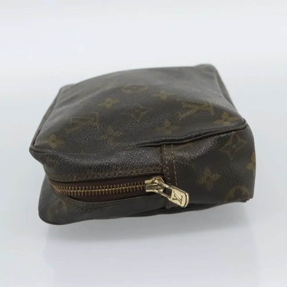 Louis Vuitton Monogram Trousse Toilette 23 Clutch Bag Brown